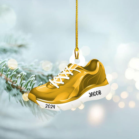 Personalized Runner Ornament, Custom Layer Ornament, Name Running Ornament, Runner Man Woman, Christmas Ornament for Running Lover, Girl Running Pendant, Half Marathon, Cross Country Gift (Style 12)