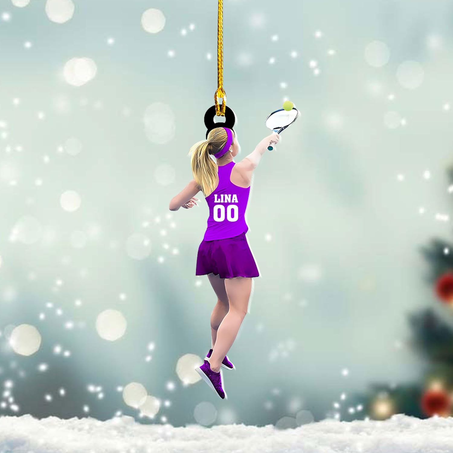 Royal Fight Personalized Tennis Christmas Ornaments Gifts for Tennis Lovers Tennis Player Ornaments Tennis Christmas Ornament (Tennis 2)