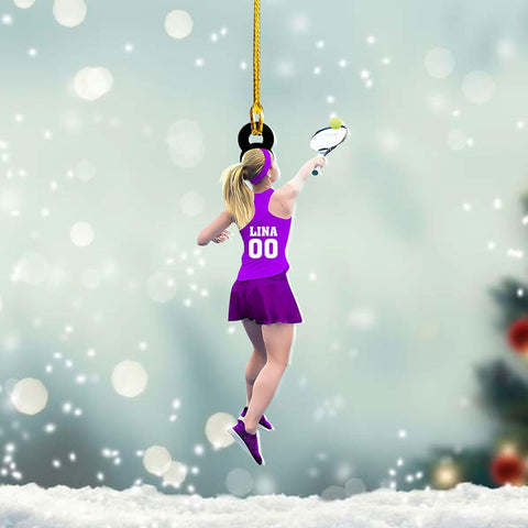 Royal Fight Personalized Tennis Christmas Ornaments Gifts for Tennis Lovers Tennis Player Ornaments Tennis Christmas Ornament (Tennis 2)