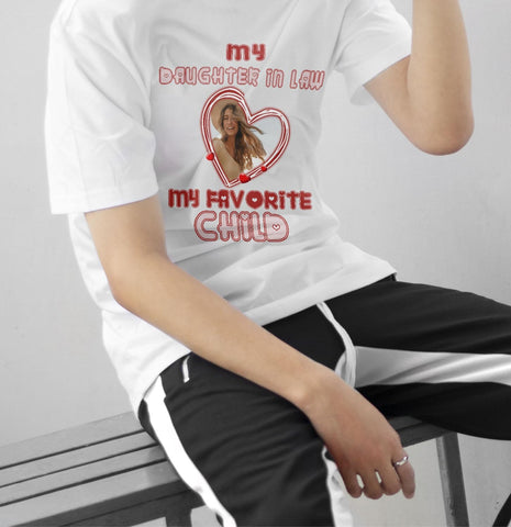 Mostprints Personalized My Daughter in Law is My Favorite Child Shirt, Daughter in Law Tshirt favorite child is my Daughter