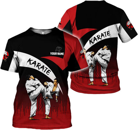 Personalized Karate 3D Tshirt Cool Karate Gift for Boys Girls Karate Lovers T-Shirt Karate Shirts Uniform S-5XL (HD289)