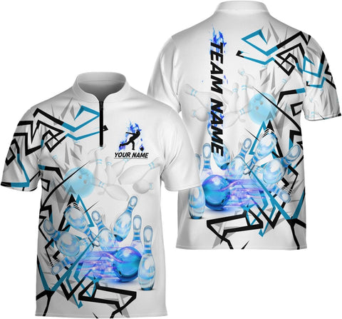 Ligthuy Personalized Bowling Jersey 3D, Bowling Shirts for Team, Bowling Shirt Unisex for Men Women, Bowling Shirts for Men