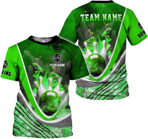 Rivelus Personalized Name Bowling Shirts for Men and Women 3D, Bowling Shirts for Team Bowling, Bowling Shirts Gift 4