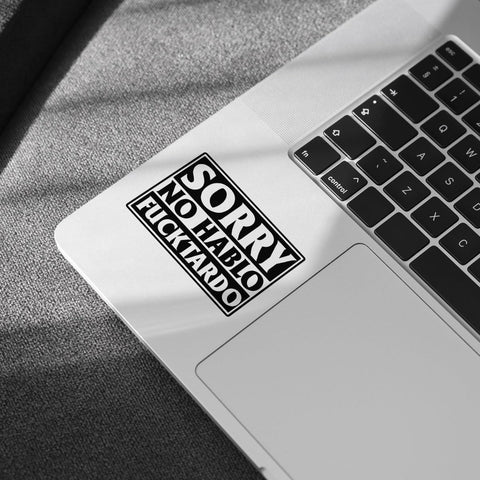 (3 Pcs) Sorry No Hablo Fuctardo Sticker, Uncensored Inappropriate, Offensive Car Decals, Funny Car Stickers for Adults - Vinyl Stickers 3 Inches for Laptop Water Bottle Phone Car Window Helmet
