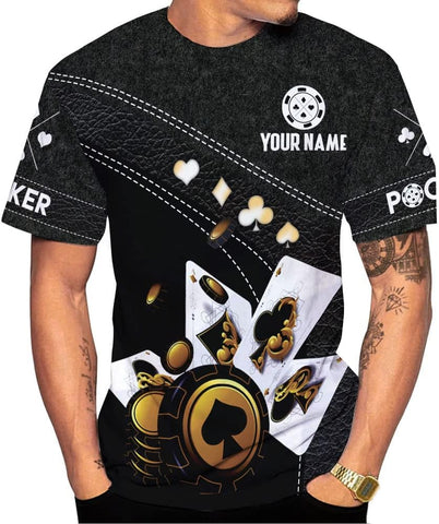 Royal Fight Personalized Poker Shirt 3D Funny Poker Shirt for Men Casino Poker Shirt Gifts Men Women Funny Poker Gift