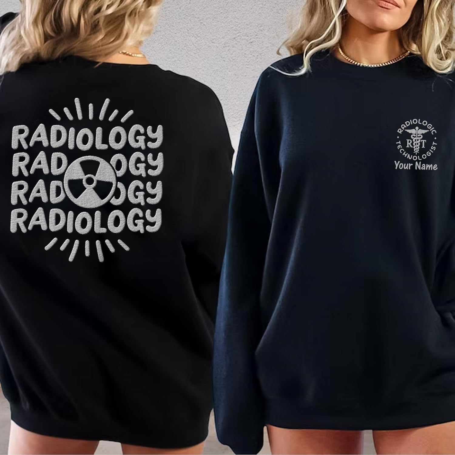 Leeprints Radiology Technician Sweatshirt, Personalized Xray Tech Shirt, Radiologic Technologist Gift, X-Ray Rad Tech Sweater