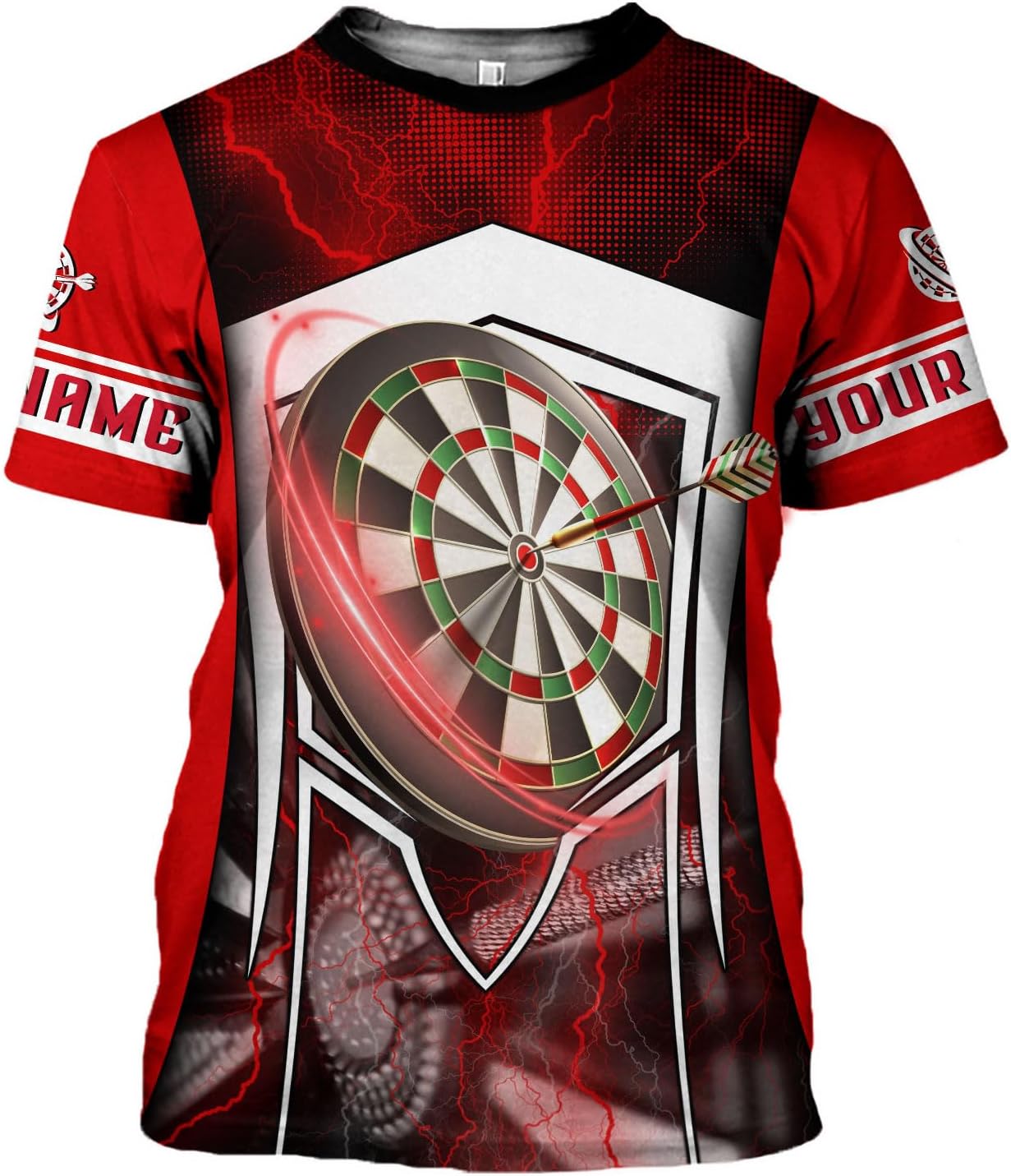 mostprints Personalized Dart Shirts, Darts Shirts for Men, Dart Jerseys for Teams, Dartboard Players Shirt Darts Board Gift