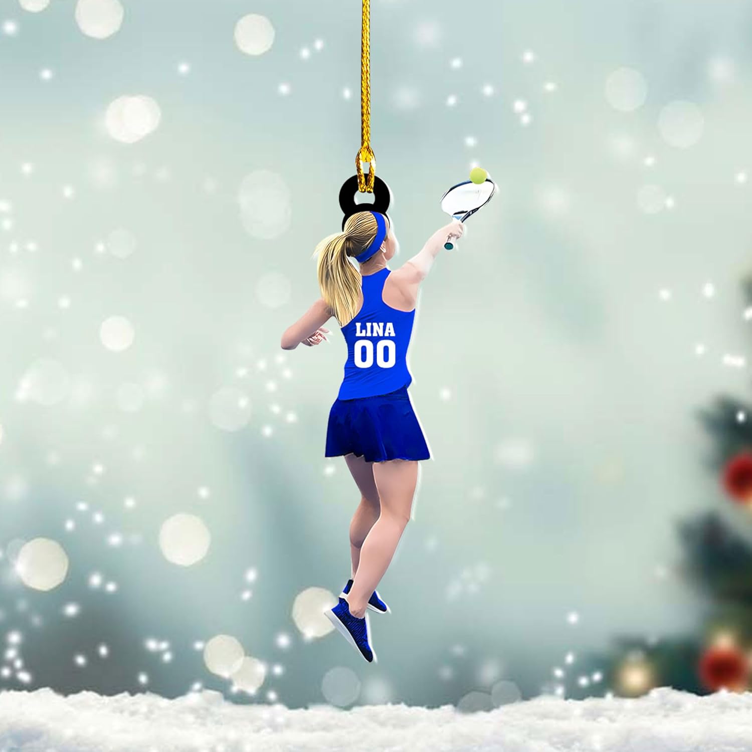 Royal Fight Personalized Tennis Christmas Ornaments Gifts for Tennis Lovers Tennis Player Ornaments Tennis Christmas Ornament (Tennis 2)