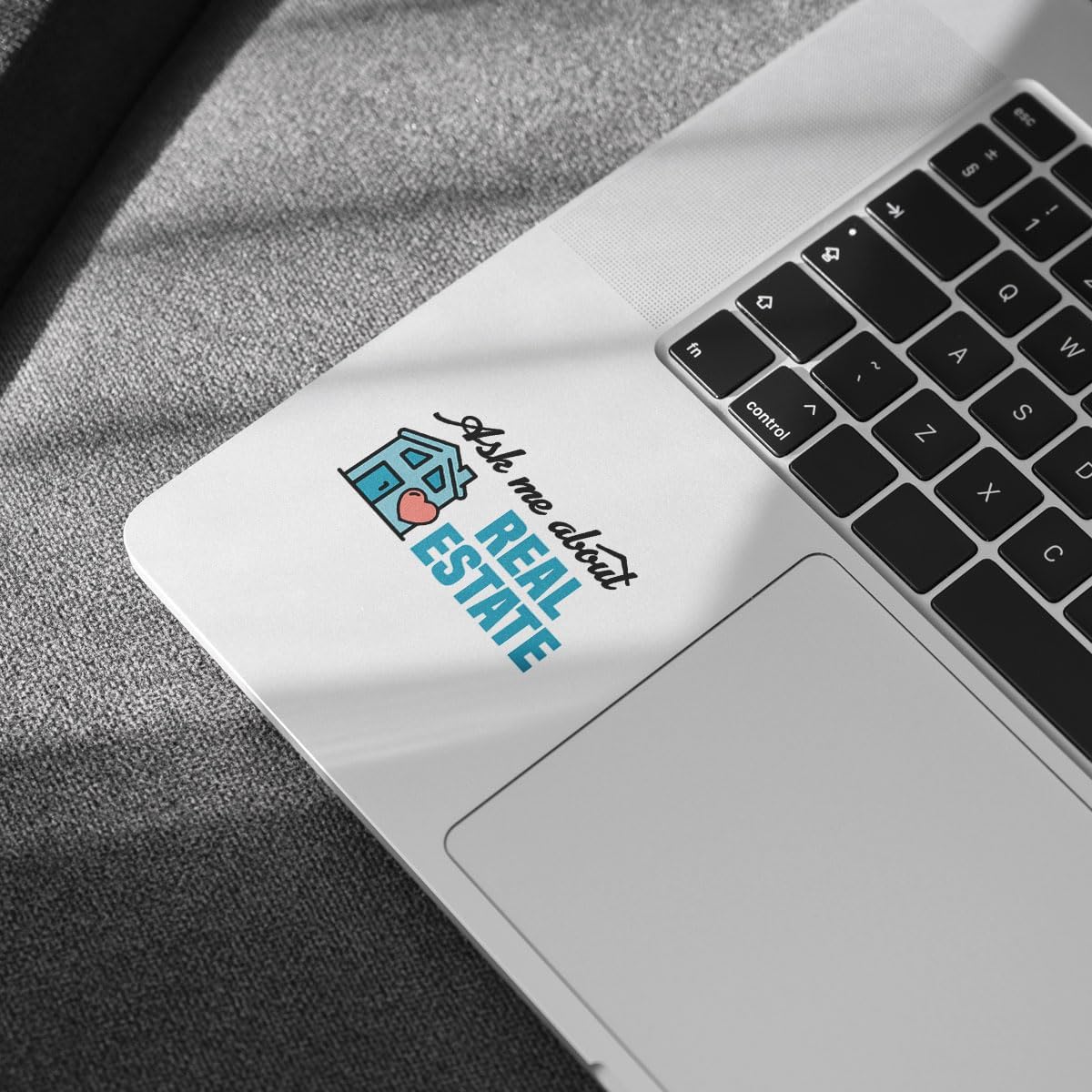 3 Pcs Ask Me About Real Estate Sticker, Real Estate Decal Laptop, Real Estate Computer Decal, Real Estate Laptop Sticker Agent Labor Woker Investor Stickers Laptop Phone Car Helmet 3"x3" (R1)