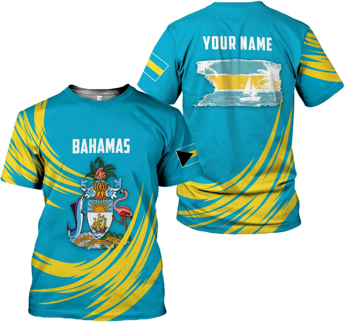 RoyalBro Personalized Bahamas Tshirt, Bahamas Souvenir Shirts Bahamian Shirt in Womens, Bahamas Shirt for Men Bahama Gift