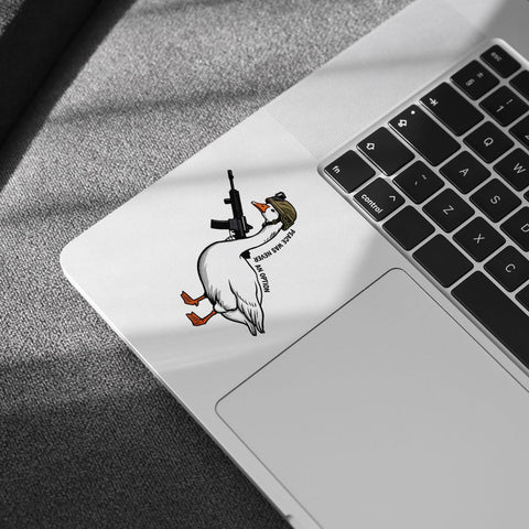 (3pcs) Tactical Goose Sticker, Armed Goose Sticker, Goose with Shoot Stickers, Goose Peach was Never an Option Stickers 3" Die-Cut Waterproof for Laptop Water Bottle Phone Window Helmet