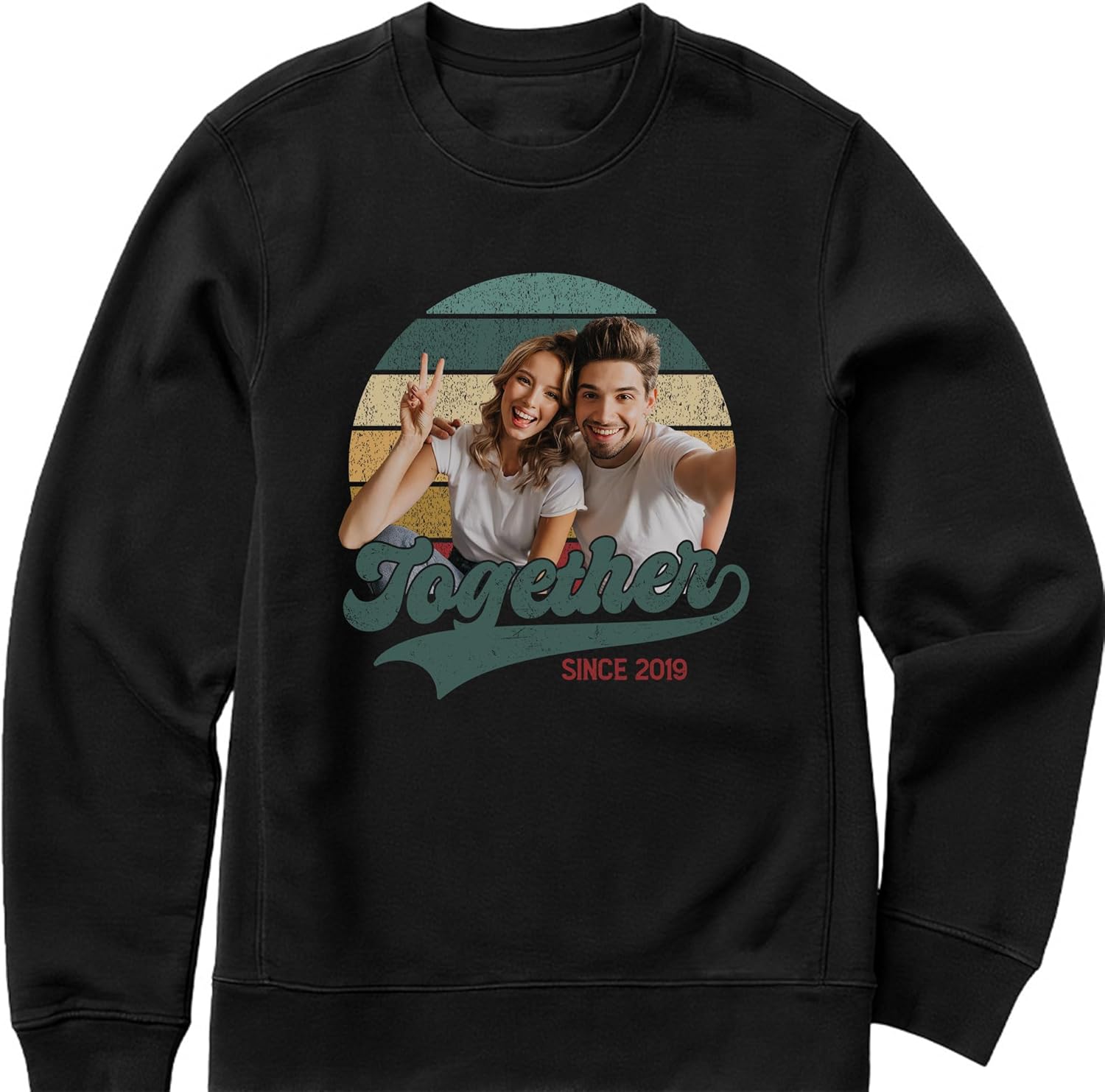 mostprints Custom Photo Sweatshirt, Matching Couple Sweatshirts, Personalized Matching Sweatshirt For Couples Gift Shirt