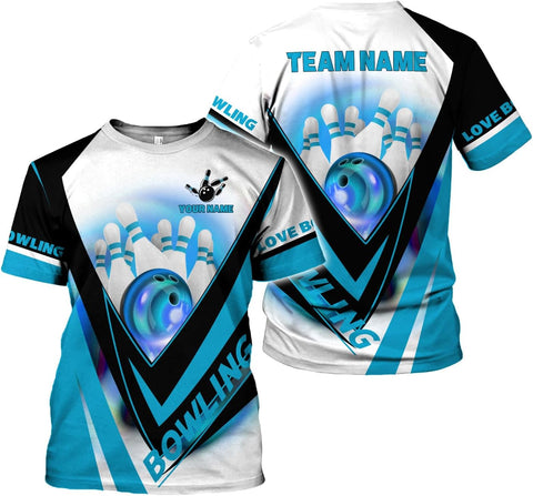 Rivelus Custom 3D Bowling Shirts Personalized for Men and Women - Unique Team Shirt & Gifts for Bowling Lovers