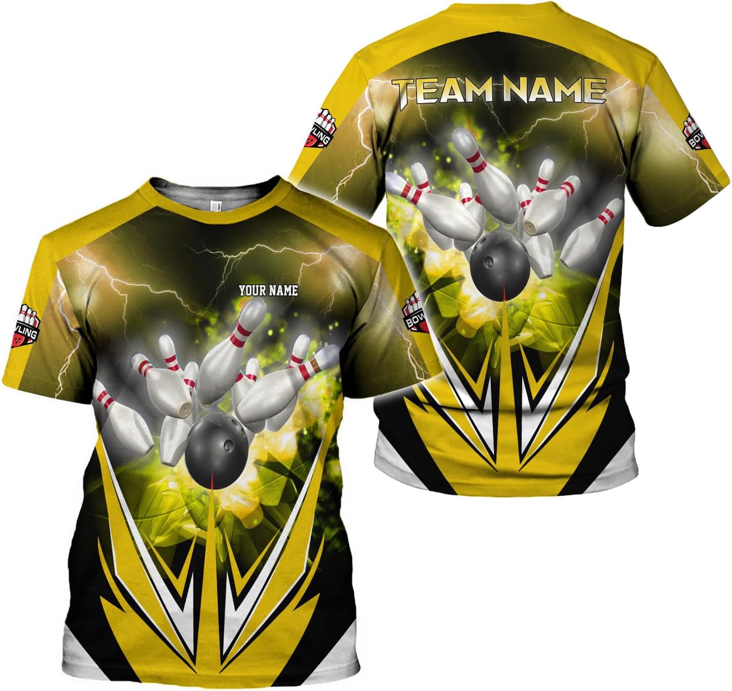 Rivelus Custom 3D Bowling Shirts Personalized for Men and Women - Unique Team Shirt & Gifts for Bowling Lovers