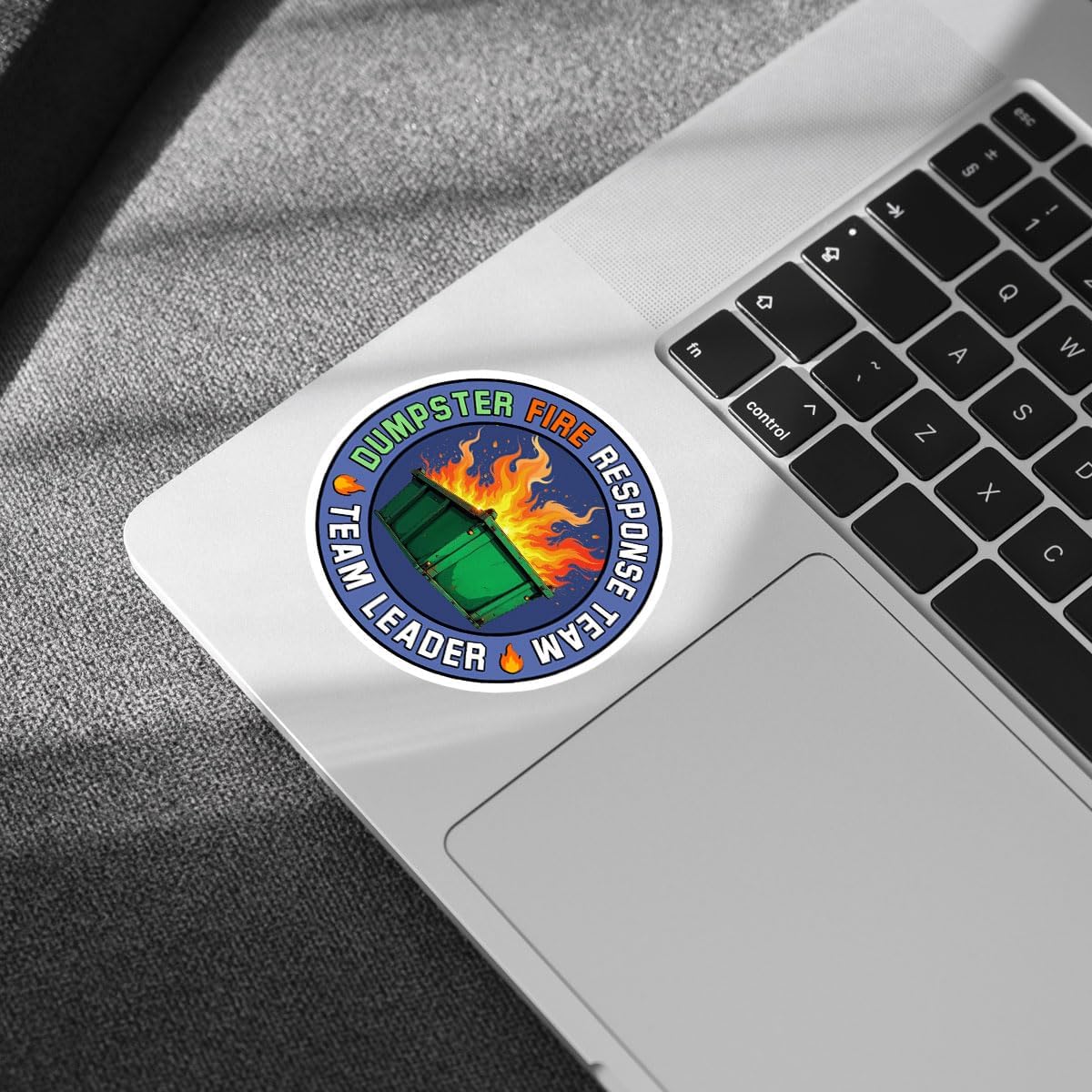 3 Pcs Dumpster Fire Response Team Team Leader, Dumpster Fire Sticker, This is Fine Sticker, Everything's Fine Dumpster Fire - Vinyl Decal for Water Bottles Laptop 3 Inches (Team Leader)