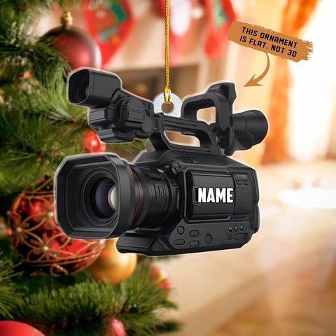 Ligthuy Personalized Camera Ornament 2024, Camera Christmas Ornament, Photographer Ornament, Gift for Photographer, Photography Ornaments, Wood and Acrylic Hanging Ornament for Xmas (Camera6)