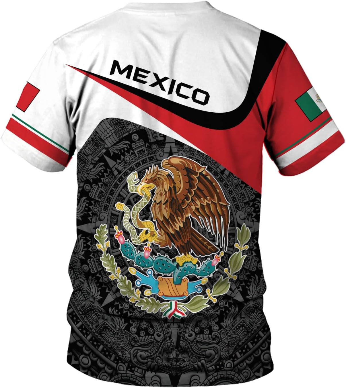 Mostprints Personalized Name Mexican Shirts for Men 3D, Customized Mexico Shirts for Men, Mexico Shirts for Women Mexico Shirt1
