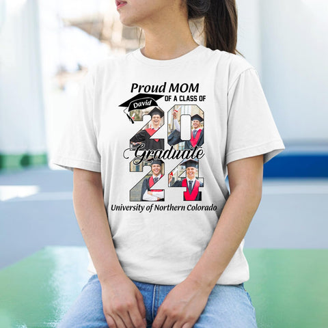 Personalized Graduation 2024 Shirt Proud Family of A Class of 2024 Graduate Class of 2024 Senior Class of 2024 Class of 2024