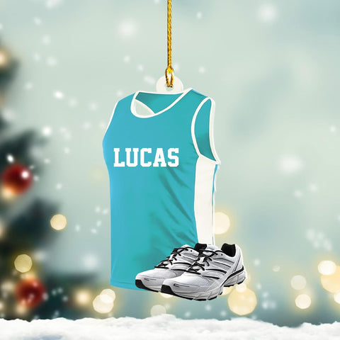 AOVL Personalized Running Christmas Ornament Gift for Runner Running Man Women Runner Gifts Girl Runner Gift Marathon Christmas Runner Ornament Runner Gift Xmas Ornament (Running 9)
