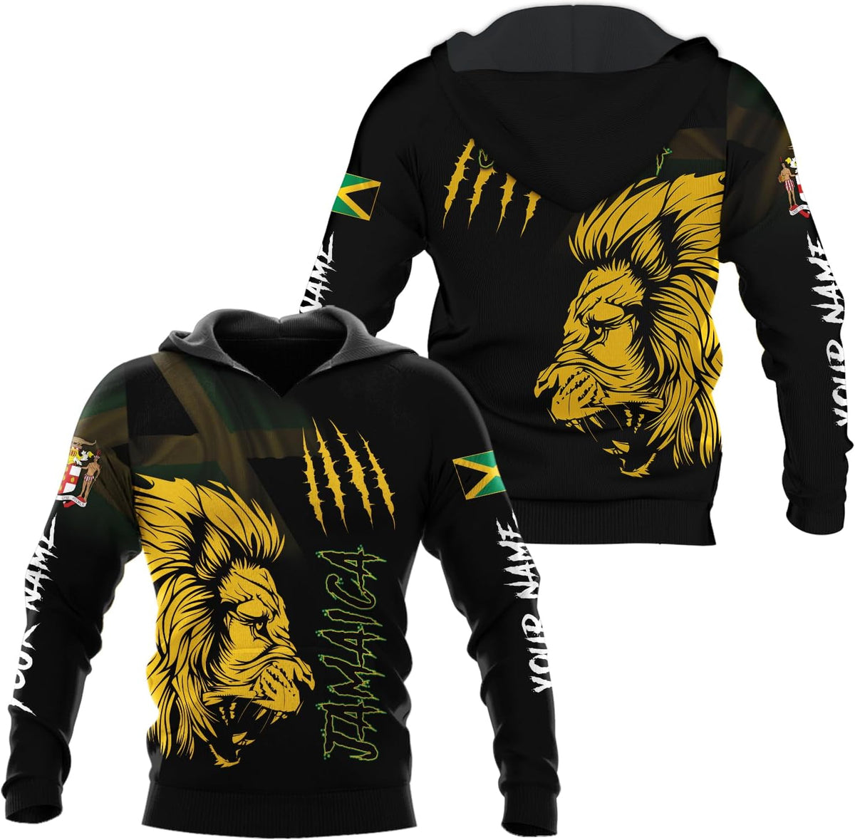 Personalized Jamaica Hoodie - Men & Women Jamaican Pride Shirt Gifts