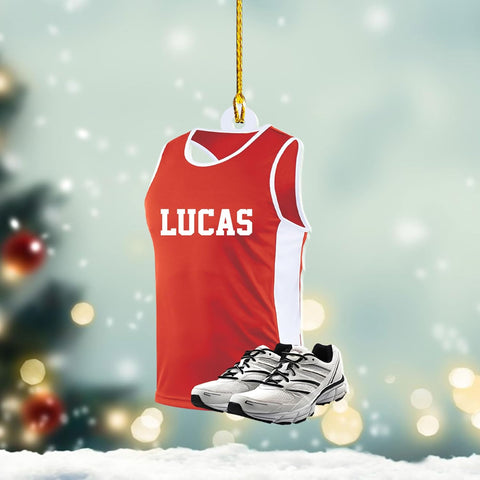 AOVL Personalized Running Christmas Ornament Gift for Runner Running Man Women Runner Gifts Girl Runner Gift Marathon Christmas Runner Ornament Runner Gift Xmas Ornament (Running 9)
