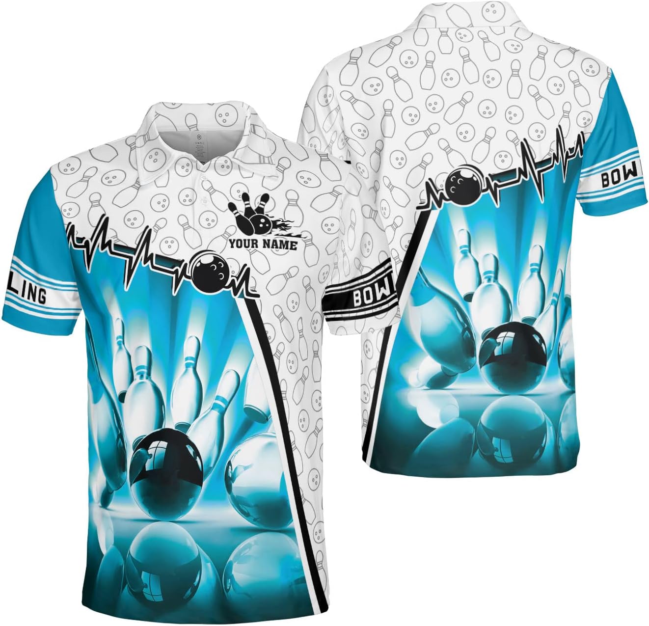 Custom Bowling Shirts, Personalized Name Bowling Shirts Unisex, Bowling Jerseys for Men & Women, Team Bowling Shirt Gift