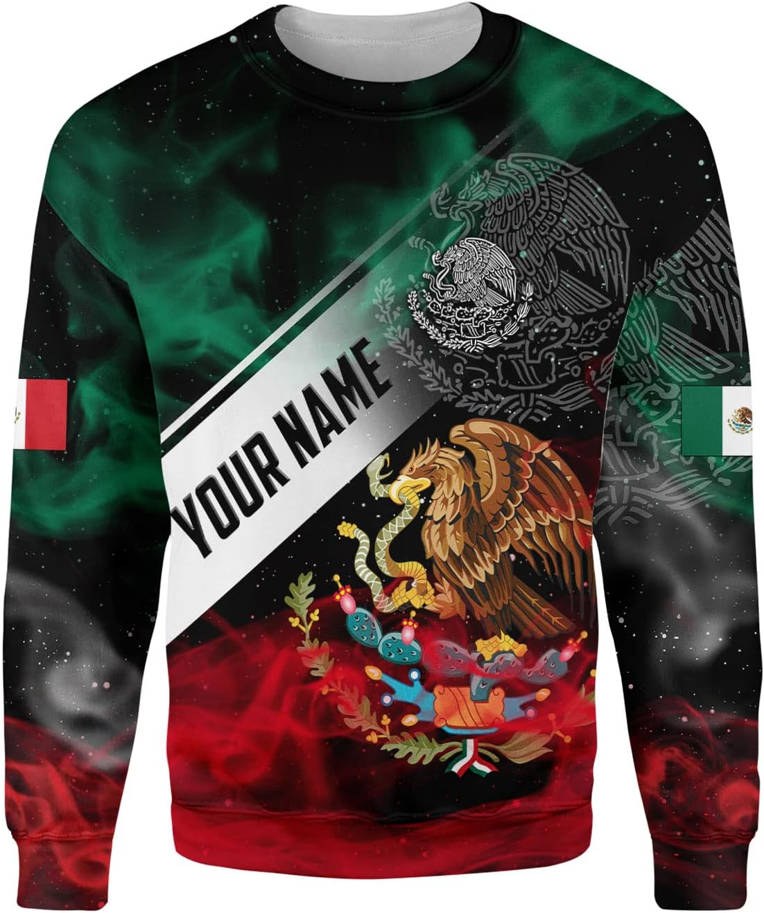 Personalized Name Mexican Hoodie 3D, Customized Mexican Hoodies for Men, Unisex Mexico Hoodie, Mexico Hoodies for Men 1