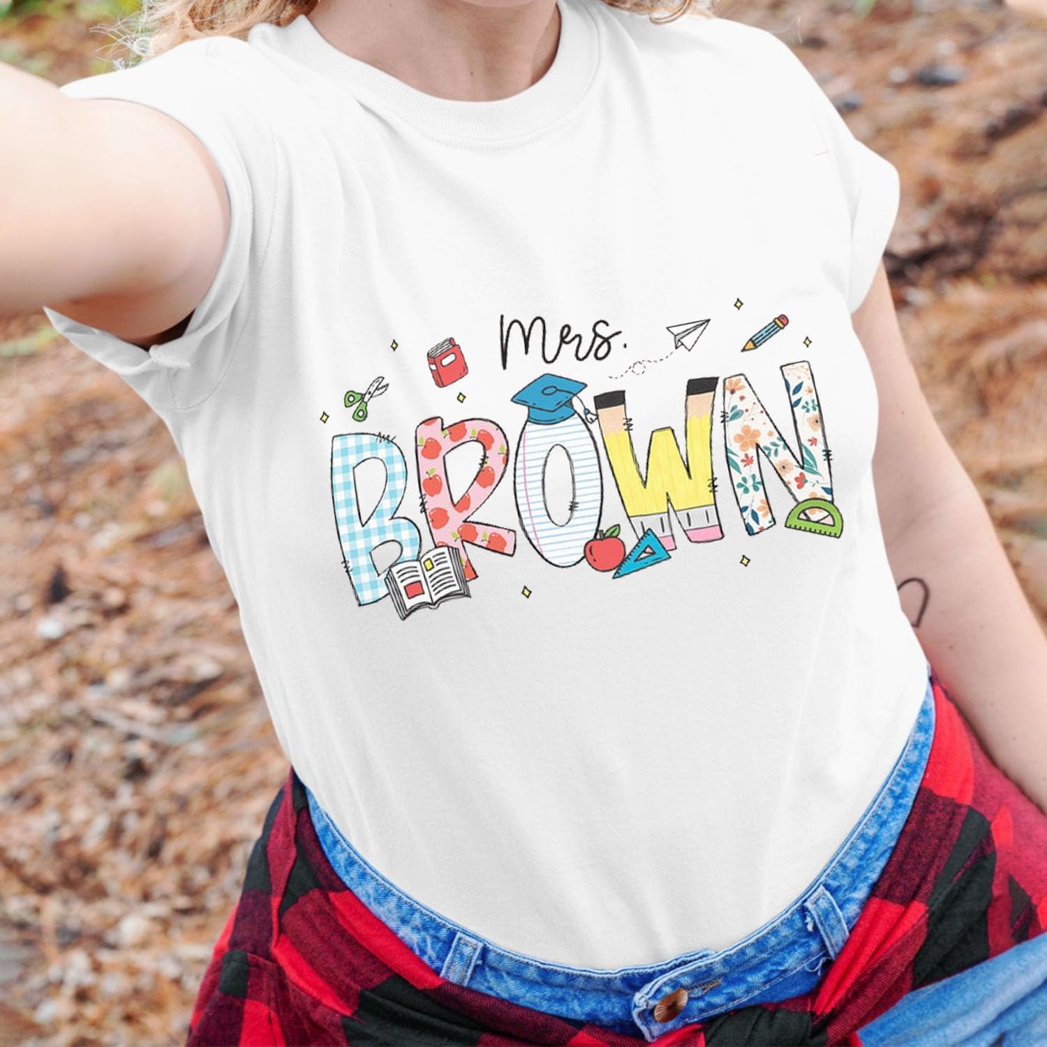 Personalized Teacher Shirt, Teacher Name Shirt, Custom Grade Kindergarten Teacher, Preschool Teacher Shirts Teacher Gift