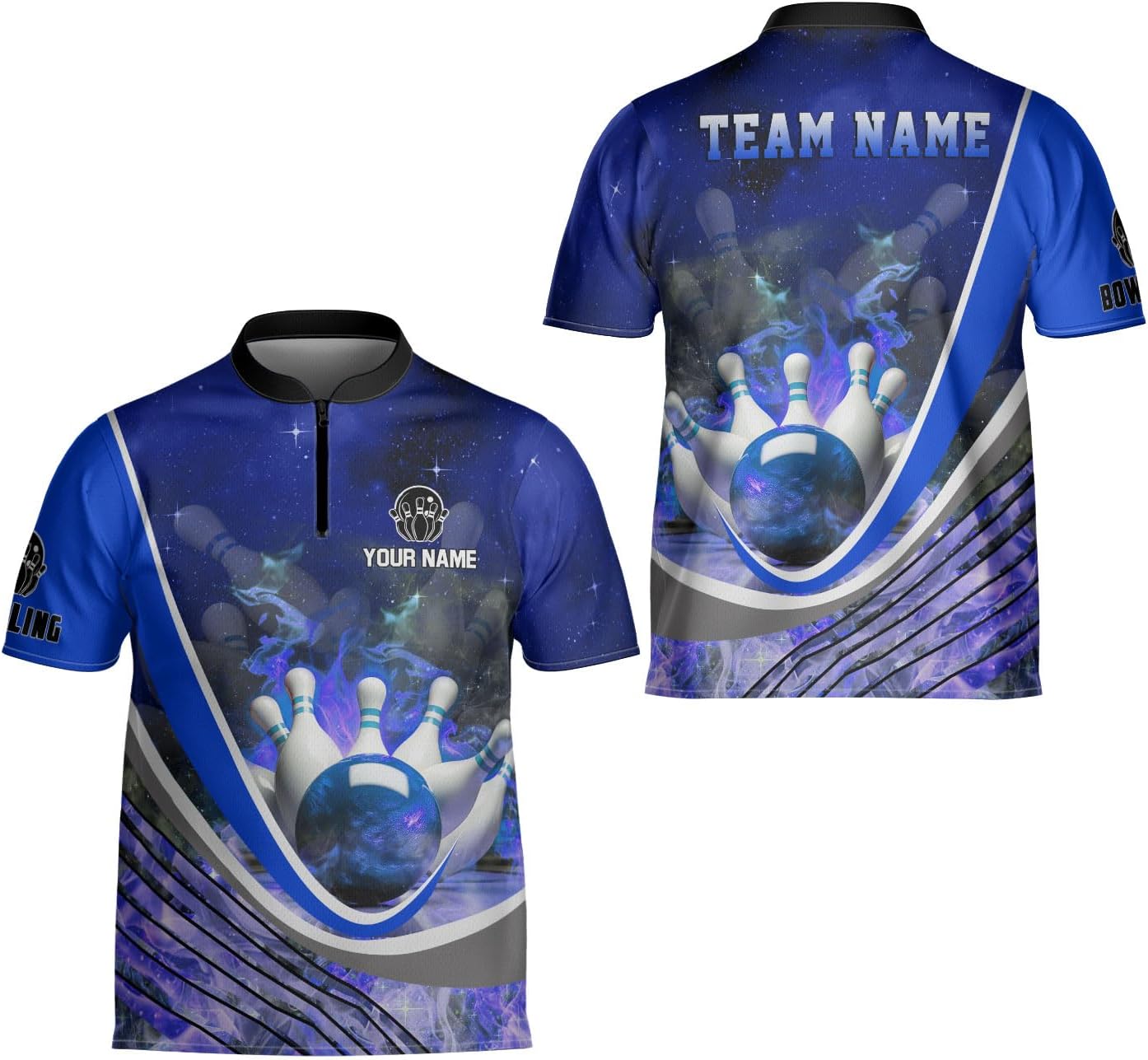 Ligthuy Personalized Bowling Jersey 3D, Bowling Shirts for Team, Bowling Shirt Unisex for Men Women, Bowling Shirts for Men