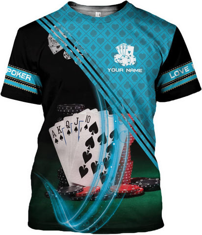 Royal Fight Personalized Poker Shirt 3D Funny Poker Shirt for Men Casino Poker Shirt Gifts Men Women Funny Poker Gift