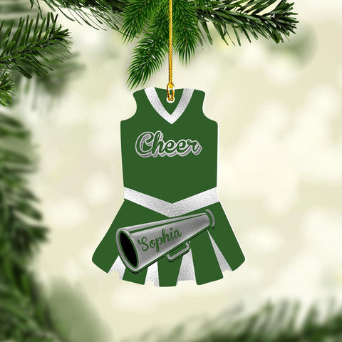 AOVL Personalized Cheerleader Ornaments Cheerleader Cheerleading Lovers Ornaments Cheerleading Ornament Gift for Cheerleader Christmas 2023 Cheer Cheerleader Ornaments Xmas (Cheer 9)