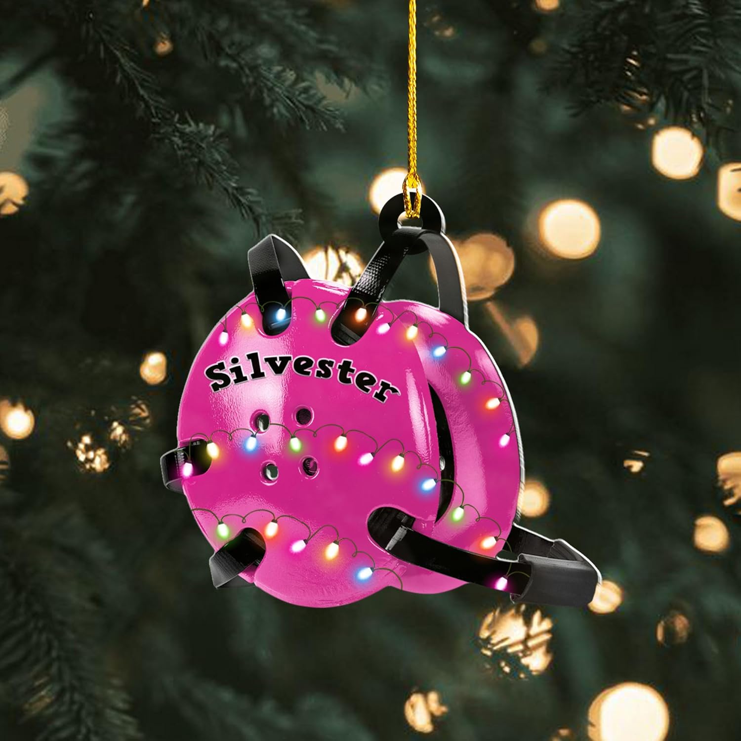 Personalized Wrestling Ornaments, Wrestling Christmas Ornament 2024, Boys Girls Wrestling Gifts Wrestler Christmas Ornaments, Wrestling Coach Gift for Wrestling Player Wrestling Helmet Ornament (W3)
