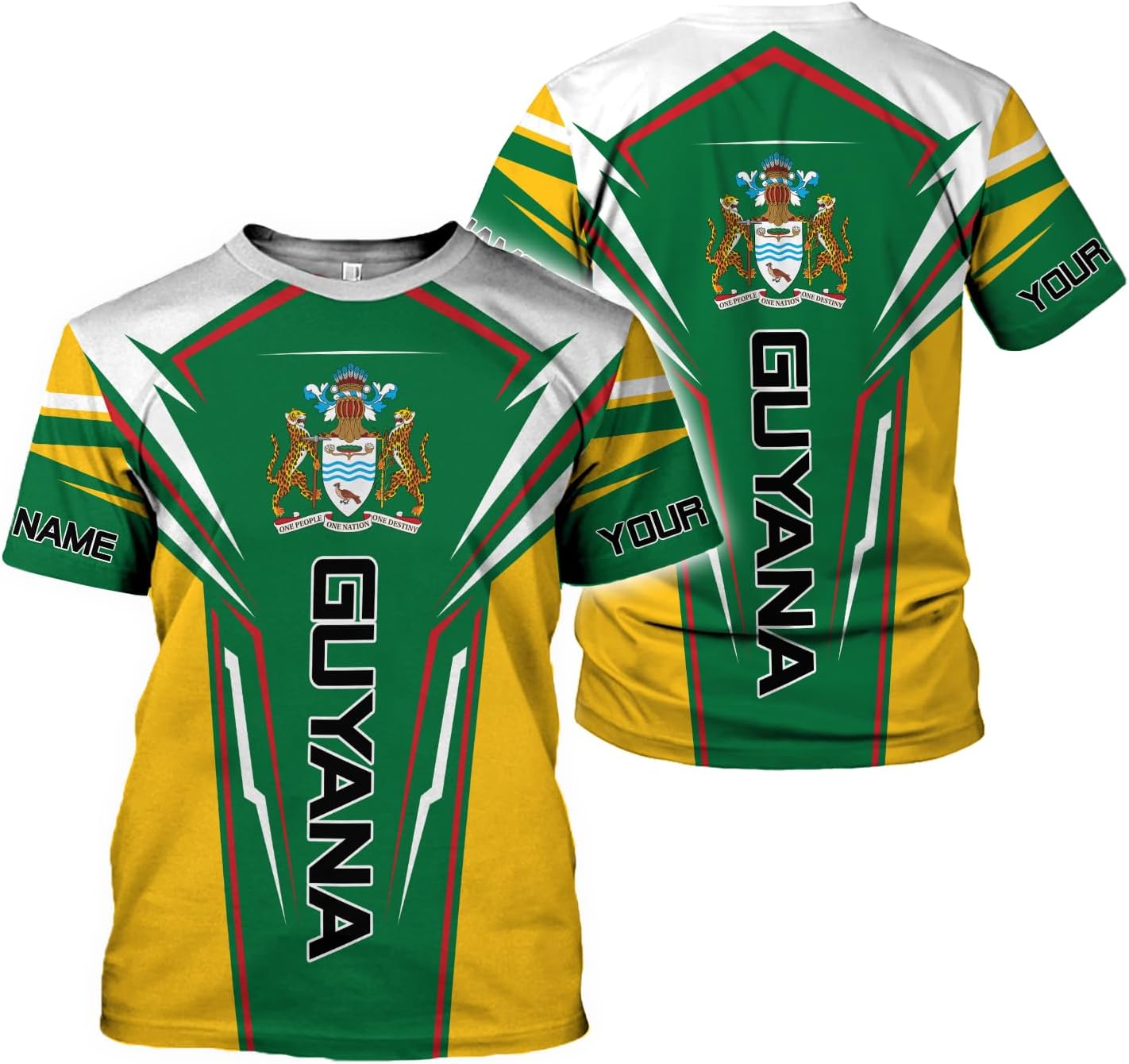 Personalized Name Guyana Shirts for Men and Women,Guyana Flag Funny Patriotic T-Shirt, Guyanese Pride Flag Shirt