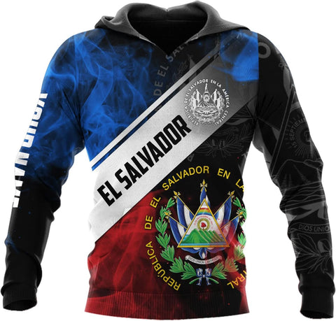Personalized El Salvador Shirt Custom Camiseta de El Salvador Flag Shirt Men, Women Salvadorans Pride El Salvadoreña Tshirt