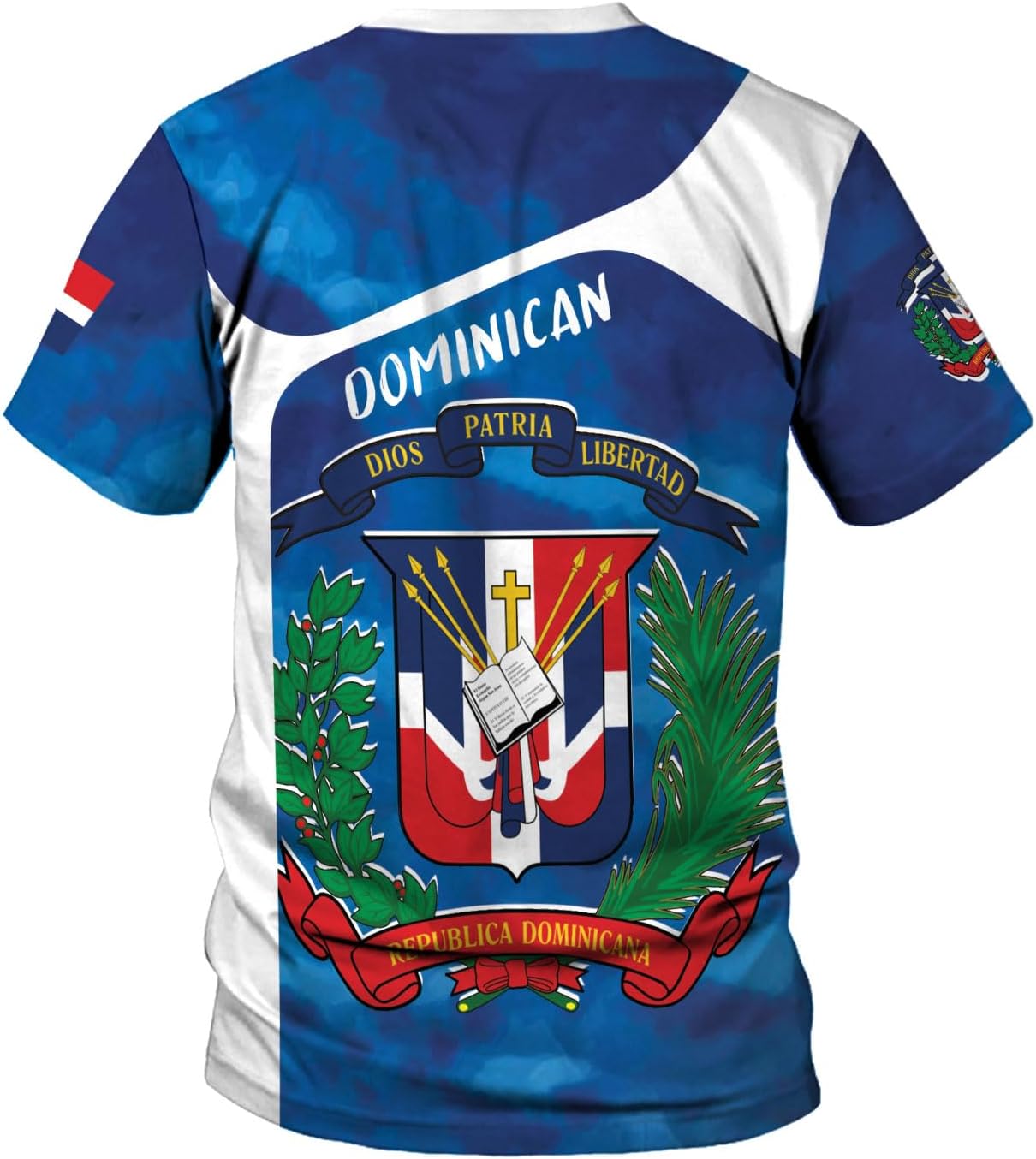 Ligthuy Personalized Dominican Shirt 3D, Dominican Republic Shirts, Dominican Flag Unisex Republica Dominicana Shirt S-5XL