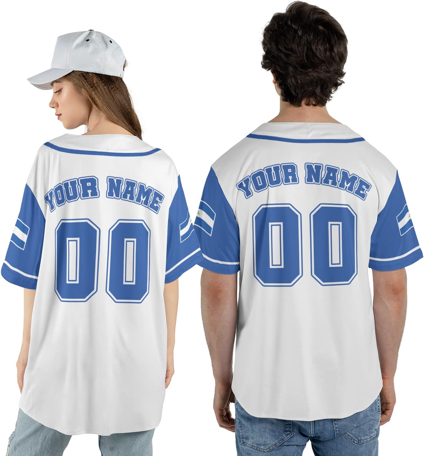 Personalized Nicaragua Baseball Jersey, Custom Nicaragua Baseball Jersey for Men & Women, Nicaraguan Camisas Shirt