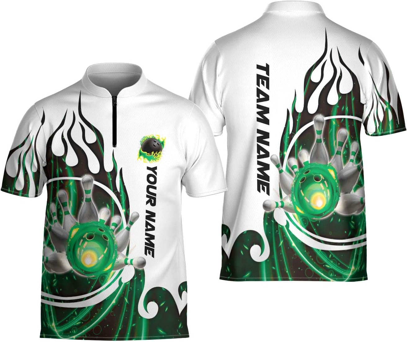 Ligthuy Personalized Name Bowling Jersey 3D, Custom Bowling Shirts for Team, Bowling Shirt Unisex for Men & Women4