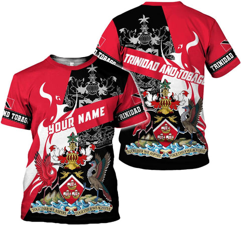 Rivelus Personalized Trinidad and Tobago Clothing 3D, Trinidad and Tobago Shirt, Trinidad Pride Gift T-Shirt S-5XL