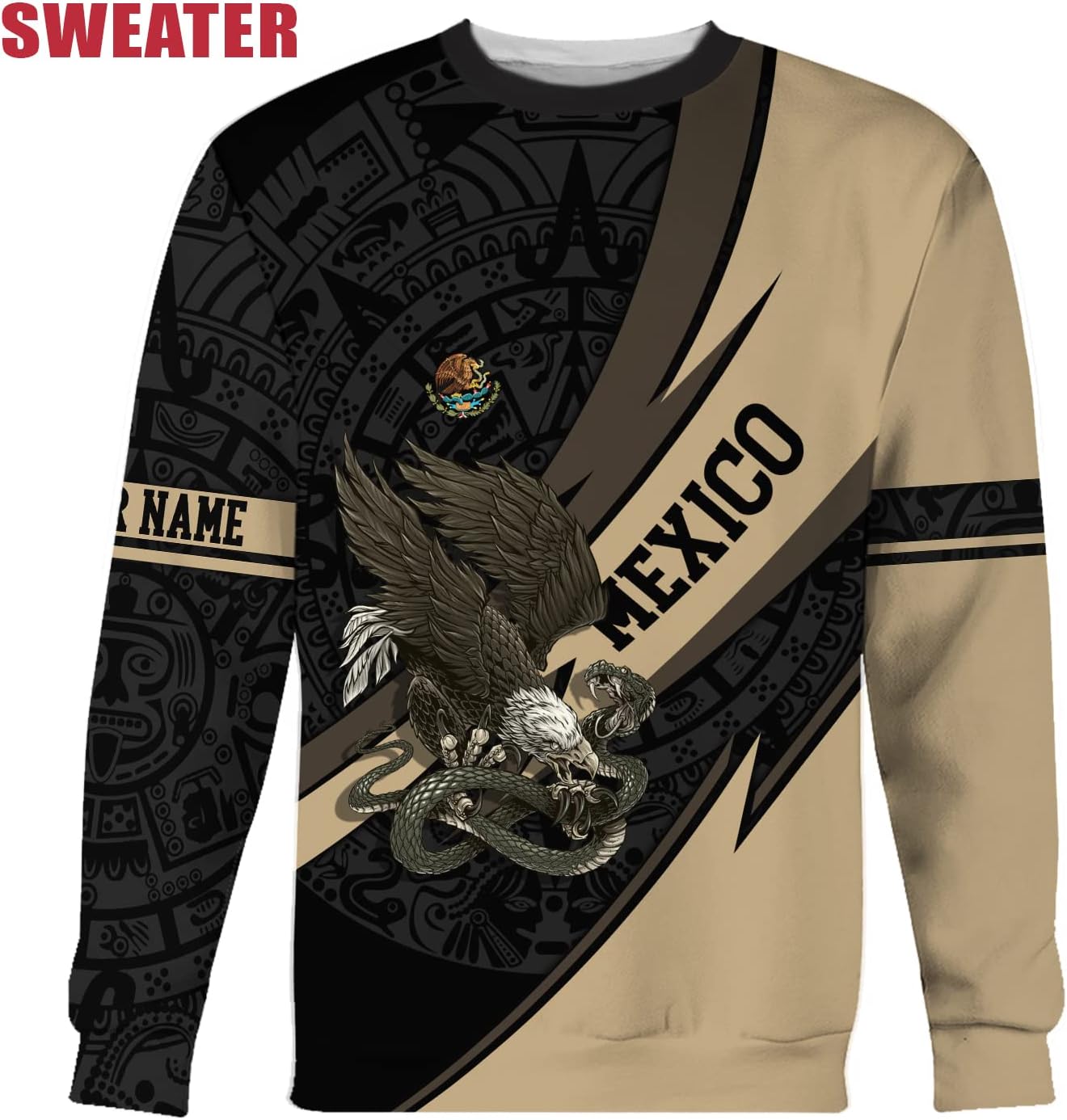 Personalized Name Mexican Hoodie 3D, Customized Mexican Hoodies for Men, Unisex Mexico Hoodie, Mexico Hoodies for Men 2