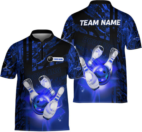 Ligthuy Personalized Bowling Jersey 3D, Bowling Shirts for Team, Bowling Shirt Unisex for Men Women, Bowling Shirts for Men