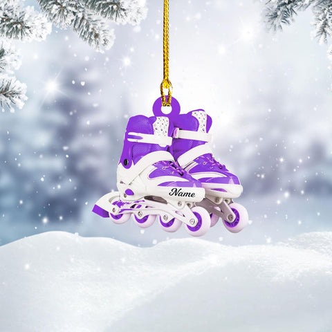 AOVL Custom Roller Skate Ornaments 2024 Roller Skate Christmas Ornament Roller Skate Ornaments for Christmas Tree Roller Skate Ornament Gift for Roller Skate Lovers Roller Skates Christmas (RS7)