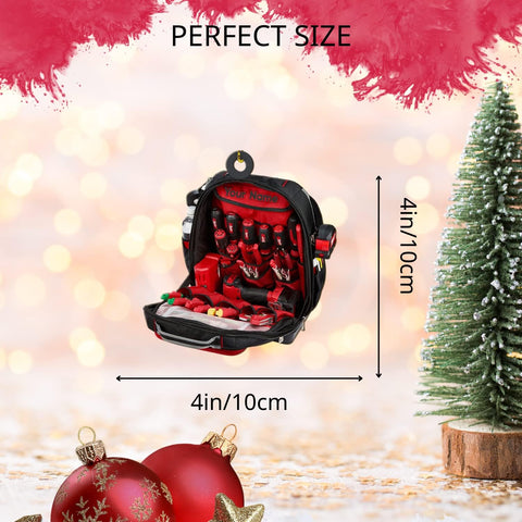 Artparel Personalized Electrician Ornament, Electrician Tool Bag Outfit Christmas Ornament, Electrician Gift Christmas Ornament, Gifts for Electrician Lovers, Electrician Outfit Christmas Ornament