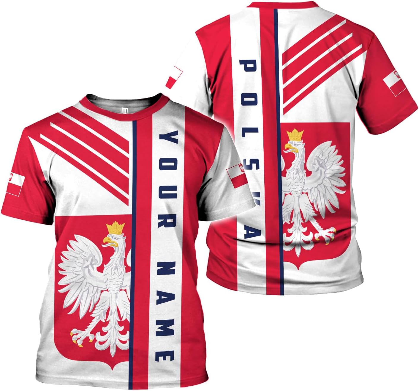 Vybonz Personalized Poland Hoodie Women & Men 3D, Poland Pride Shirt Polish Eagle