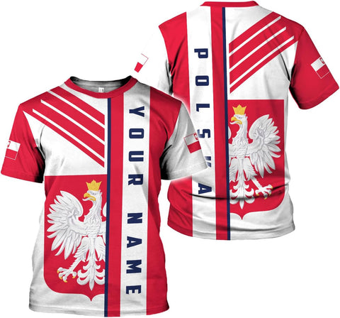 Vybonz Personalized Poland Hoodie Women & Men 3D, Poland Pride Shirt Polish Eagle