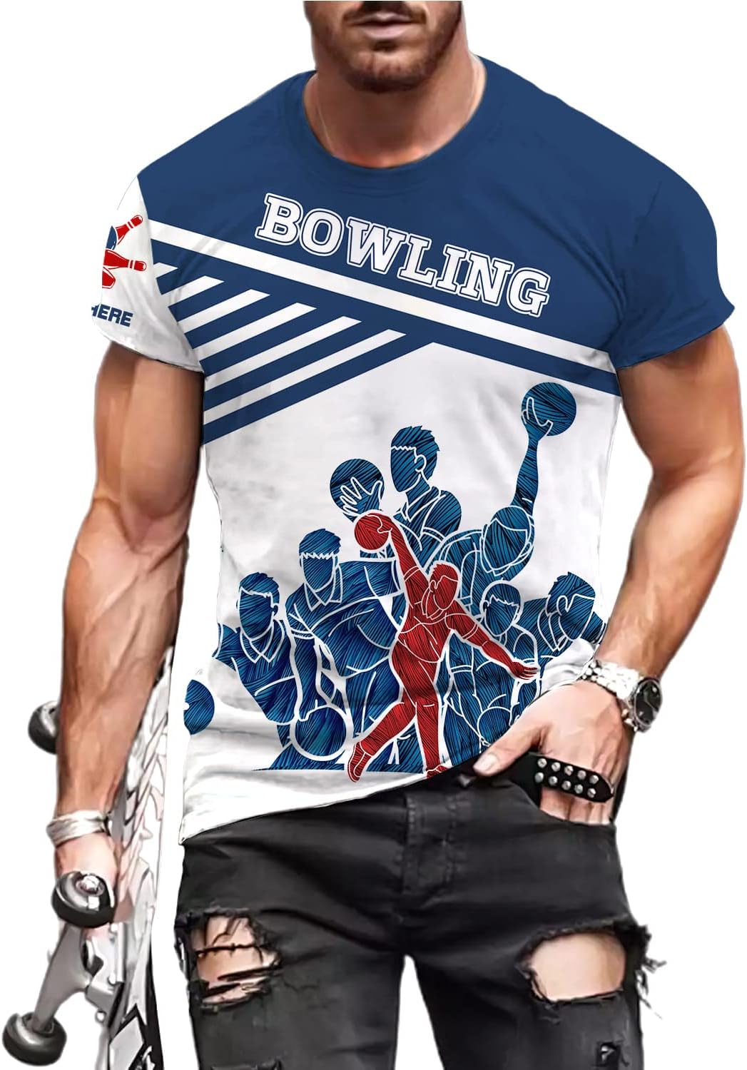 LightHuy Personalized Bowling Shirts for Men and Women 3D, Bowling Shirts with Name, Custom Bowling Shirts Gift for Bowling Lover2