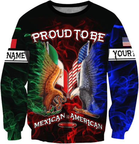 Mostprints Personalized Name Mexican Hoodie 3D, Mexican Hoodies for Men, Unisex Mexico Hoodie, Mexico Hoodies for Men
