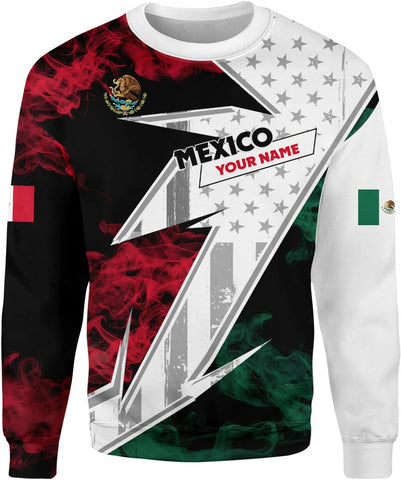 Personalized Name Mexican Hoodie 3D, Customized Mexican Hoodies for Men, Unisex Mexico Hoodie, Mexico Hoodies for Men 2