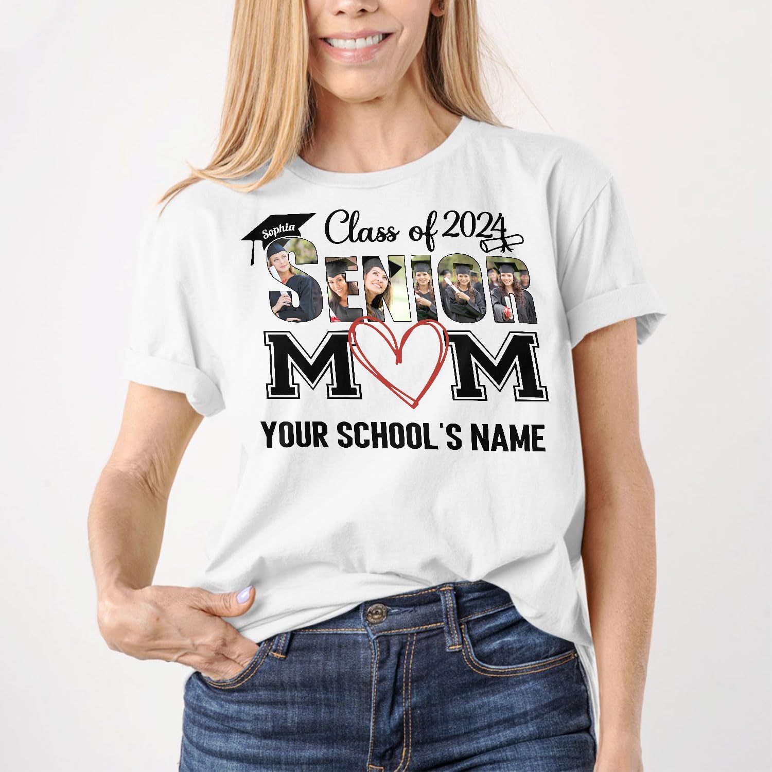 Personalized Graduation 2024 Shirt Proud Family of A Class of 2024 Graduate Class of 2024 Senior Class of 2024 Class of 2024