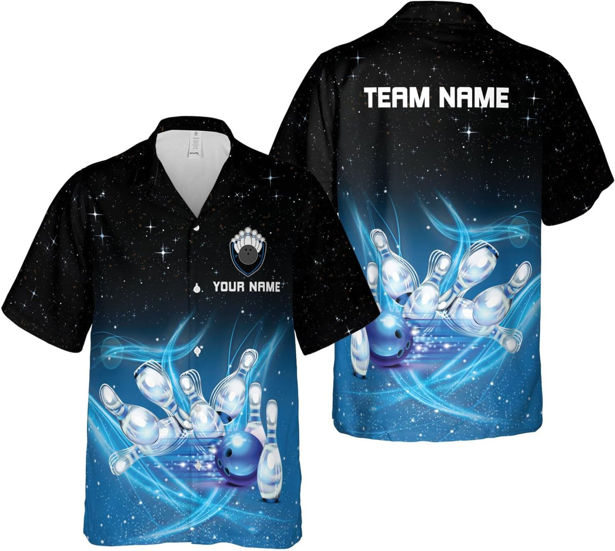Mostprints Personalized Name Bowling Hawaii Shirts for Men and Women 3D, Bowling Shirts for Team Bowling, Bowling Shirts Gift
