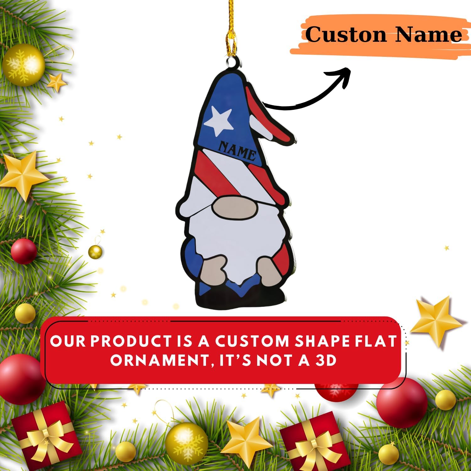 MAPrints Puerto Rico Acrylic 2D Flat Ornaments 2024, Puerto Rican Flag Ornament Christmas Decorations 2024, Puerto Rico Frog and Lighthouse Hanging Ornament, Gifts for Puerto Rico Lovers (PR 7)